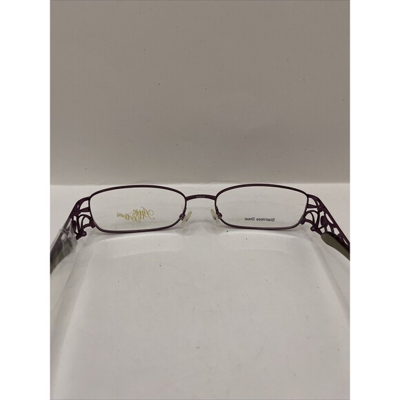 Apple Bottoms Eyeglasses 713 Burgundy Designer Demo Lens Red 53-17-135 - Picture 8 of 8